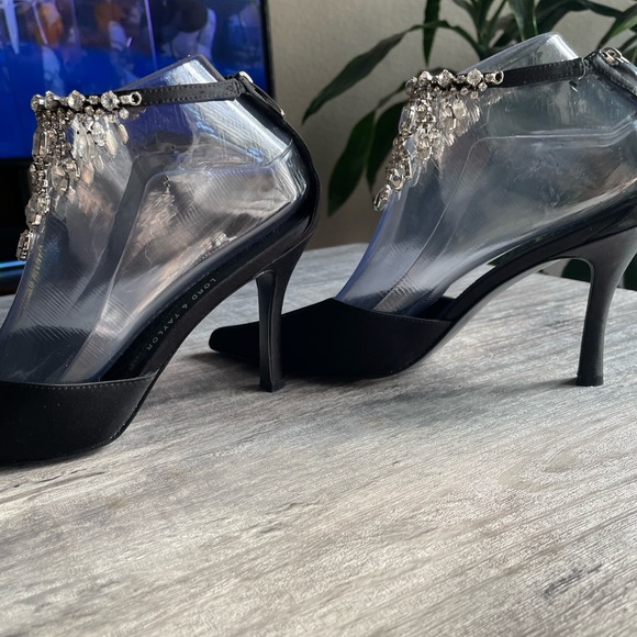 LORD & TAYLOR Evening Satin Sparkly Shoes - Picture 3 of 5